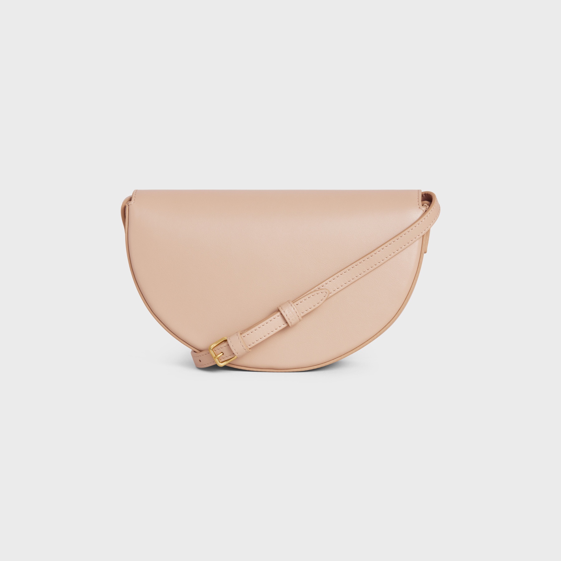 Celine Besace Cuir Triomphe Shoulder Bag In Smooth Calfskin Pink 111233